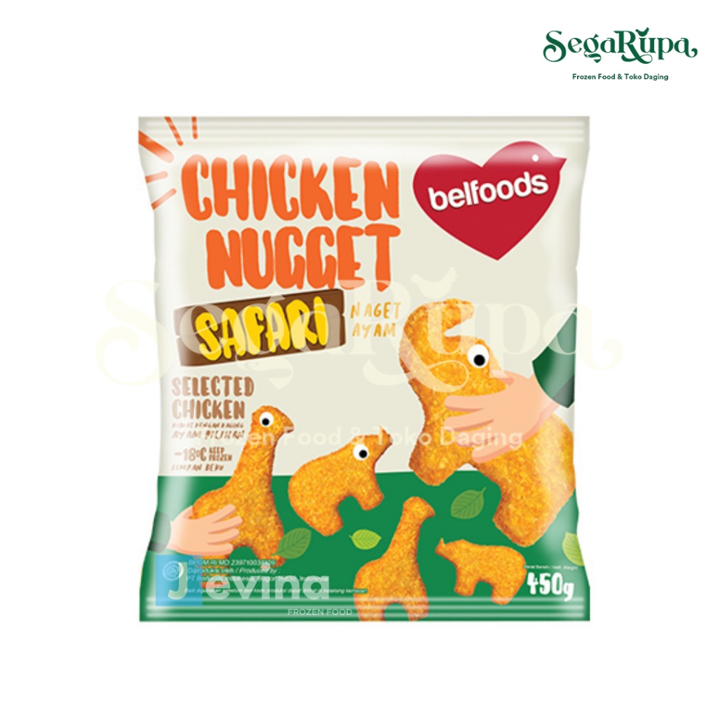 

BELFOODS CHICKEN NUGGET SAFARI 450 GR - SEGARUPA FROZEN FOOD & TOKO DAGING