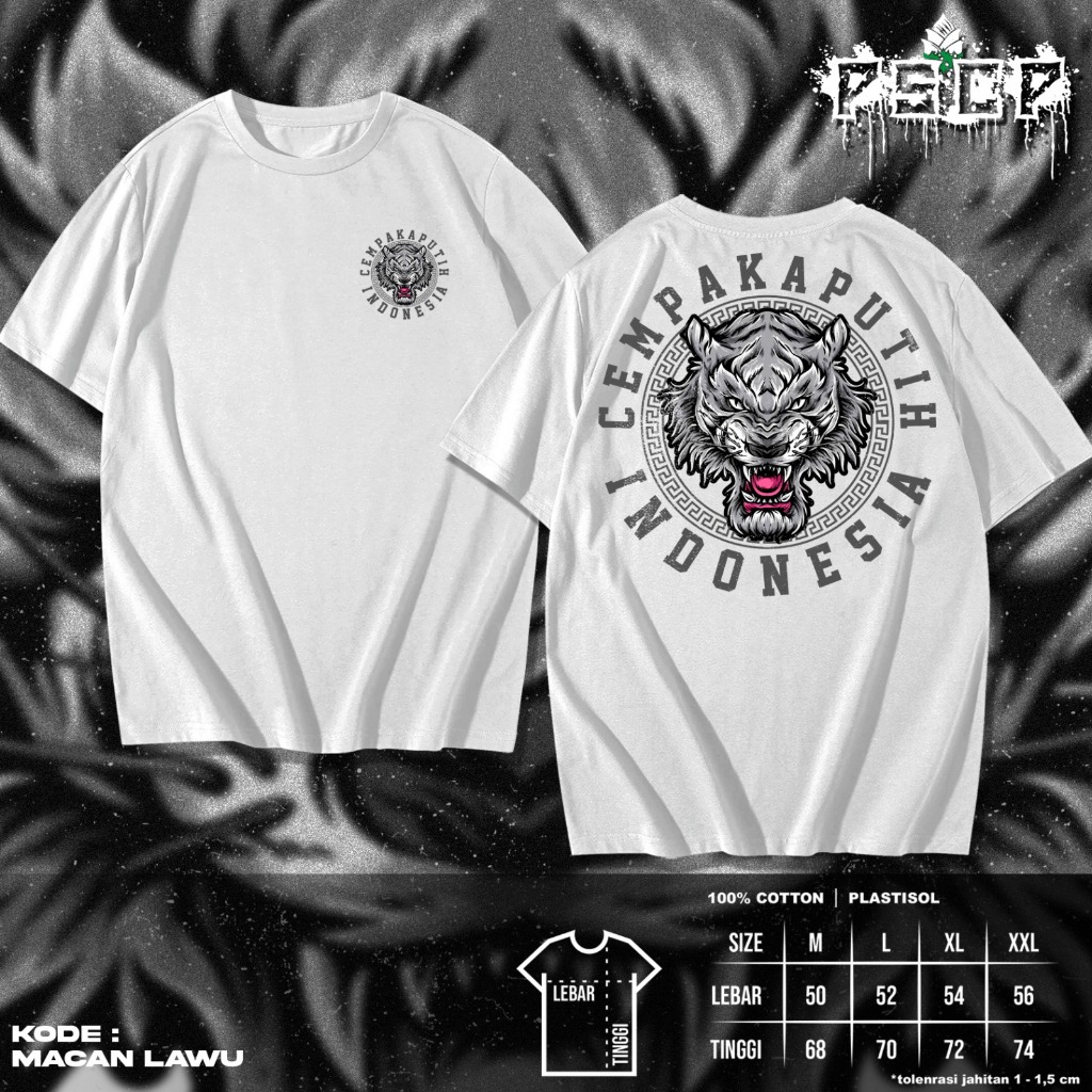 Kaos PSCP Cempaka Putih - Kaos Sablon PSCP - Kaos Sablon Cempaka Putih