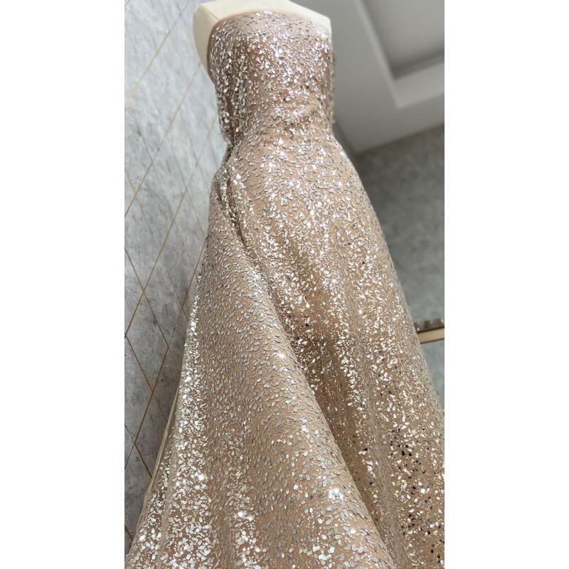 tulle brokat sequin , sequin payet tidak rontok cantik dan mewah
