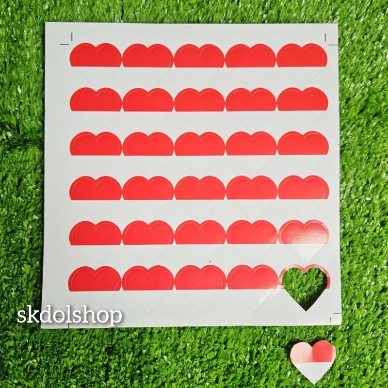 

32 pcs per lembar Stiker Merah Putih stiker tempel pipi merah putih stiker merah putih agustusan Min