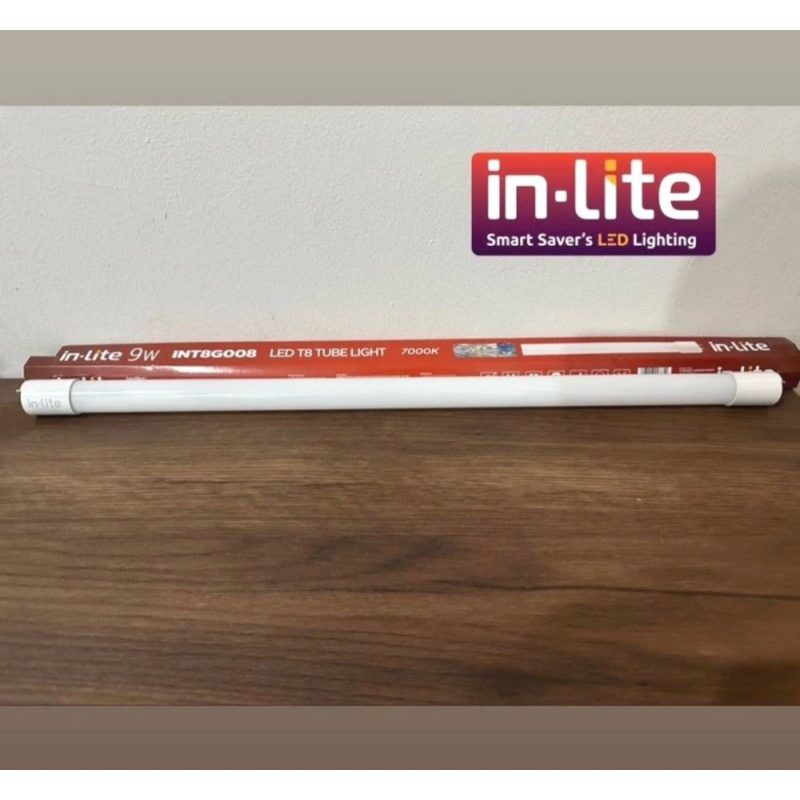 LAMPU LED INLITE TL TUBE LIGHT NEON T8 9WATT 60CM -INT8G008