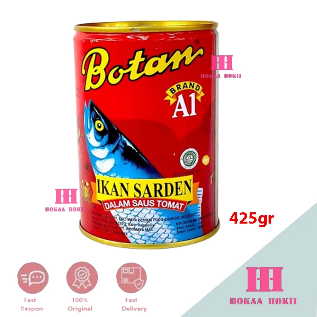 

Botan Ikan Sarden A1 Ukuran Kaleng Besar 425gr