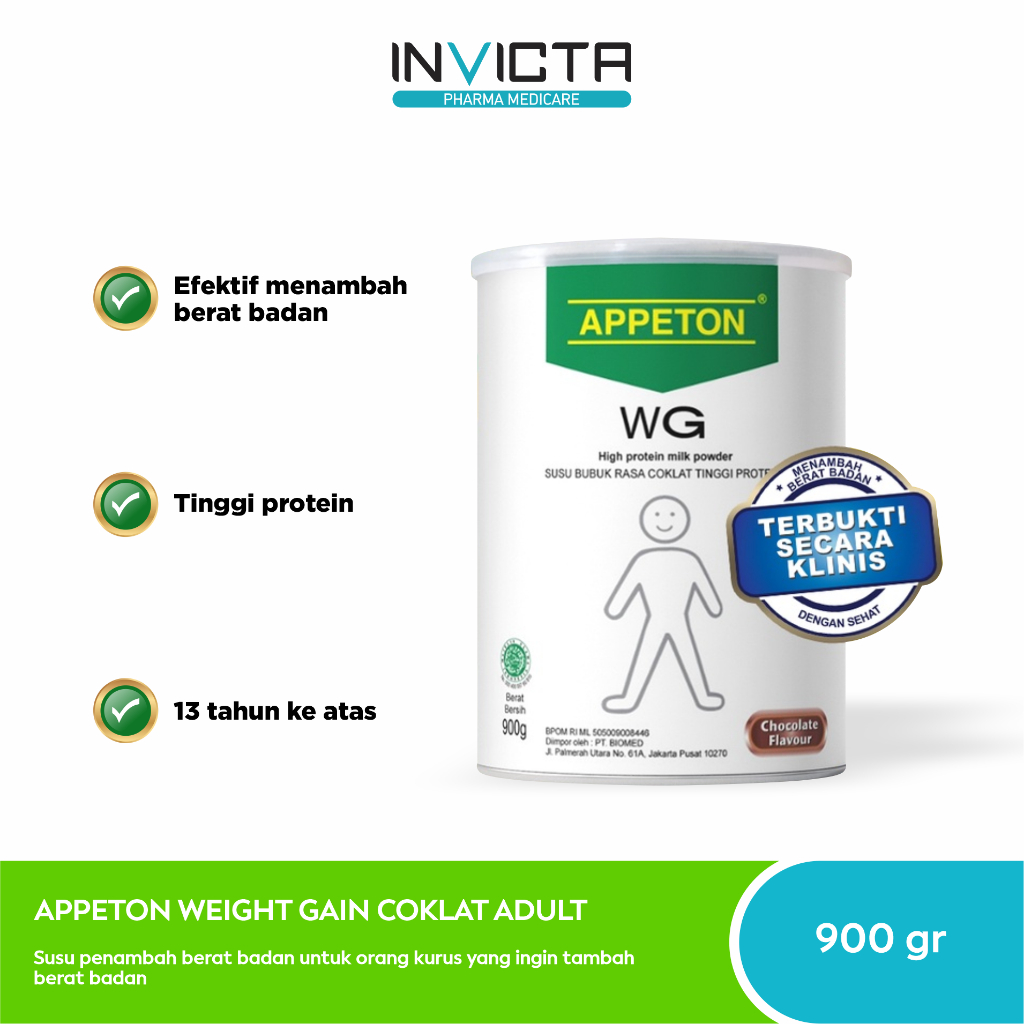 

Appeton Weight Gain Adult Coklat - 900 gr