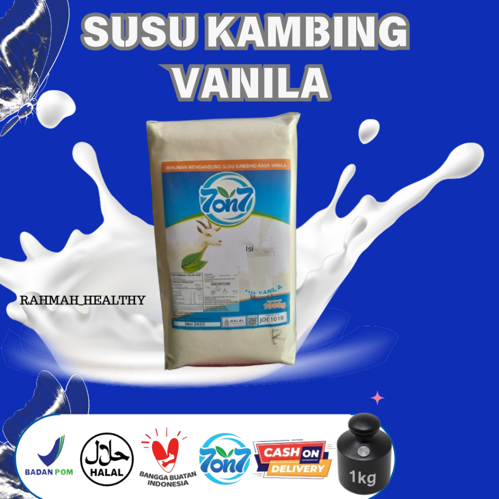 

Susu Kambing Etawa Bubuk 7ON7 Rasa Vanila 1000gr BPOM