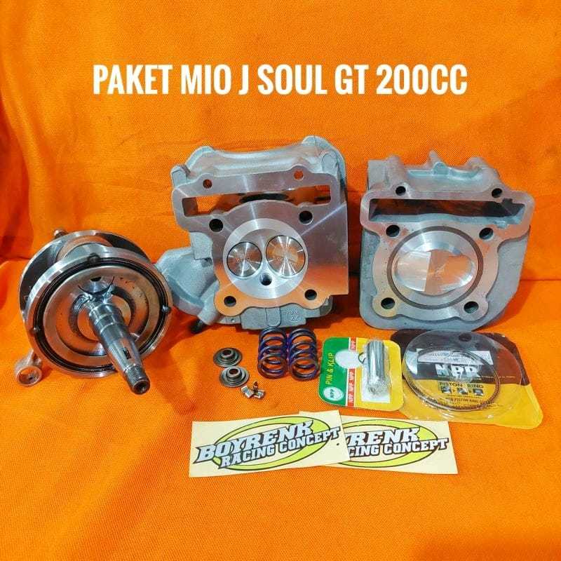 PAKET BORE  UP MIO J SOUL GT 200CC-BOYRENK RACING CONCEPT