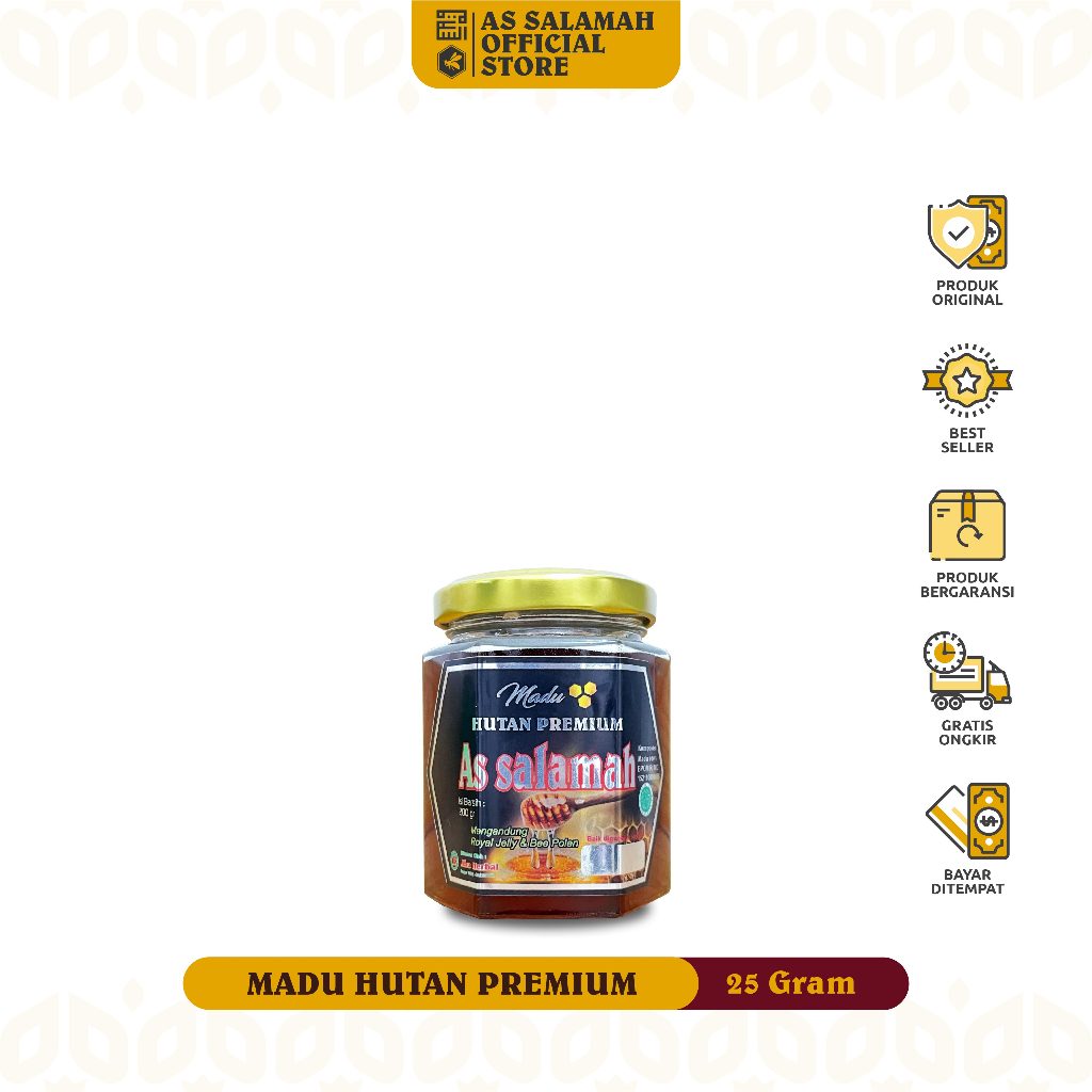 

As Salamah - Madu Hutan Premium 25 Gram, Madu Hutan Asli Dari Pedalaman Sumatera