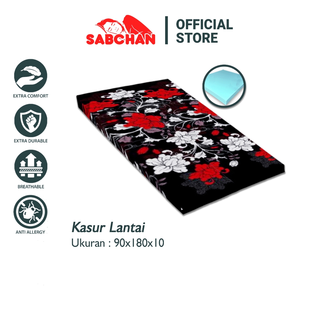 Sabchan - Kasur Lantai Busa Single Matras Ukuran 90 X 180 X 10 Cm