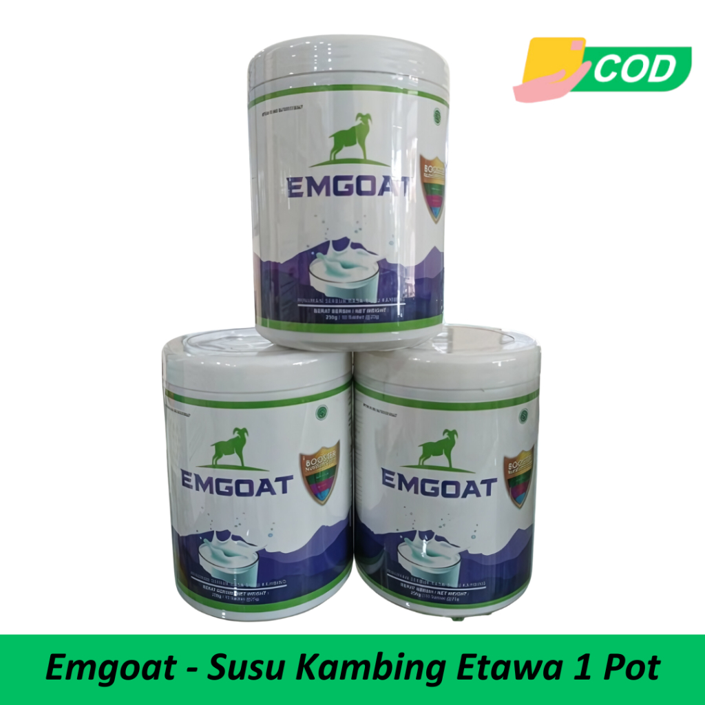 

Emgoat 1 Pot Isi 10 Sachet Susu Kambing Etawa