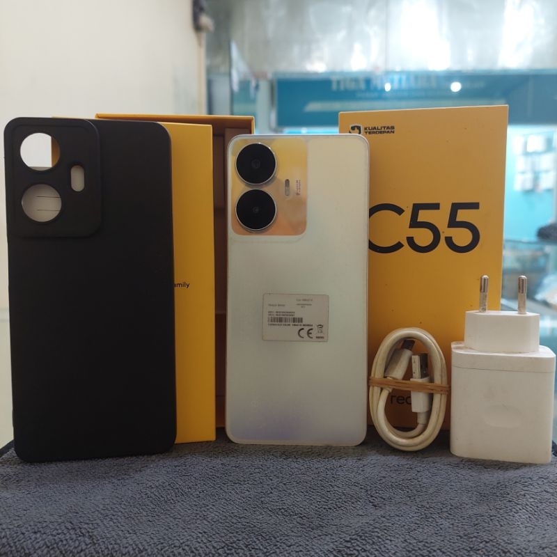 REALME C55 RAM 8/256 CHIPSET MEDIATEK HELIO G88 CHARGE SUPERVOOC 33W||HANDPHONE SECOND GARANSI RESMI