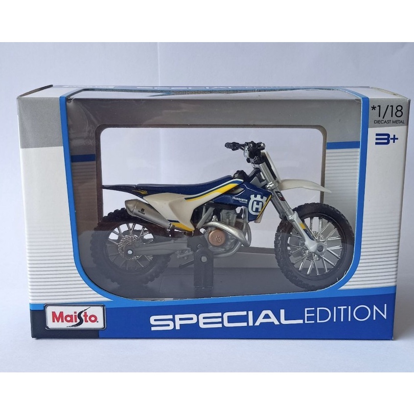 Hot Sale Diecast Motor Trail Husqvarna FC 45 miniatur motor crossn ori maisto murah