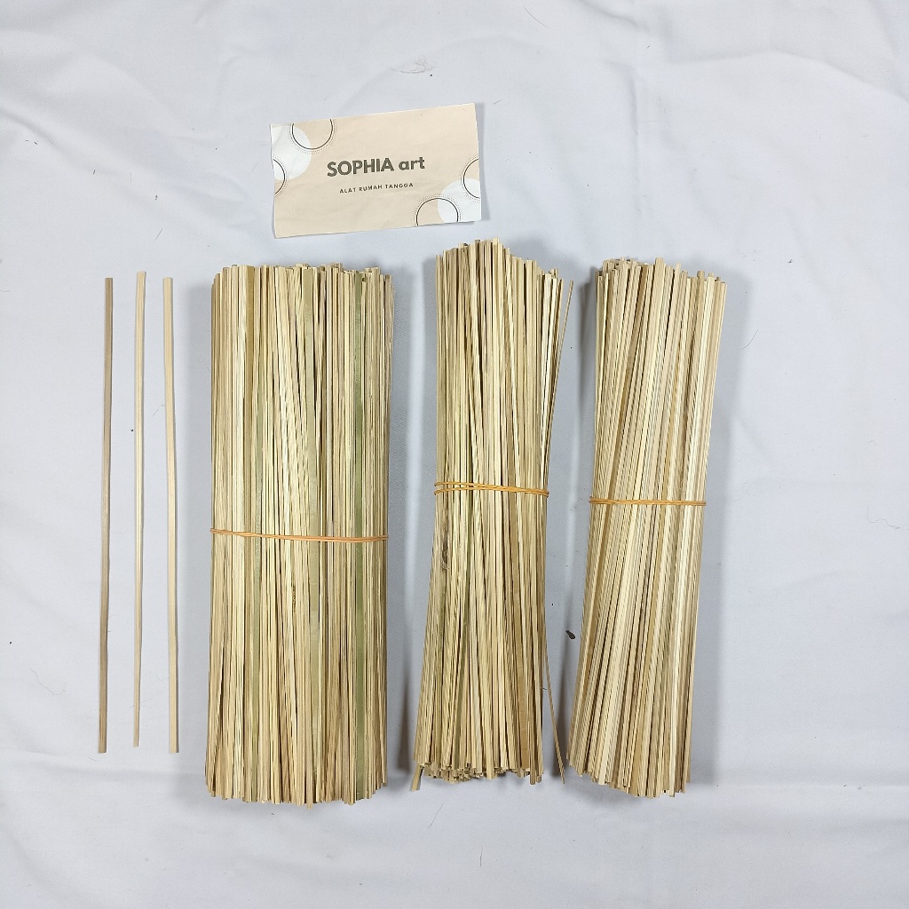 TUSUK SEMPOL BAMBU BULAT KOTAK TELUR GULUNG PAPEDA SOSIS TUSUKAN HALUS BERSIH PANJANG CURAH 500 GRAM