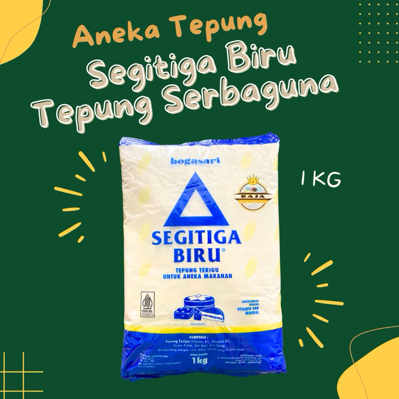 

Tepung Terigu Segitiga Biru Transparan 1 KG