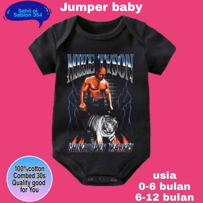 BAJU BAYI JUMPER BABY MIKE TYSON CHINATOWN MARKET | MIKE TYSON KID DYNAMITE JUMPSUIT BAYI KARAKTER A