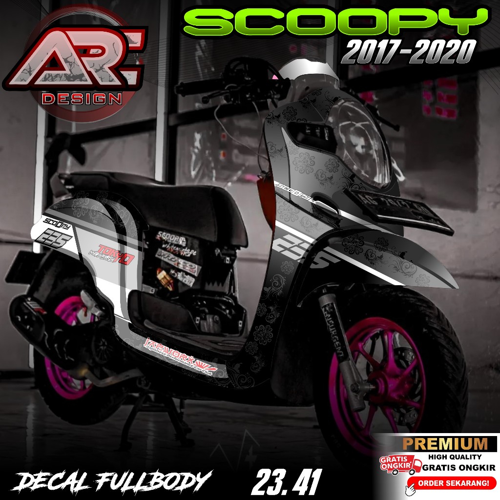(COD PROMO) TERBARU Decal Sticker Scoopy New Full body - Stiker Skotlet Variasi Modifikasi Scoopy Ne