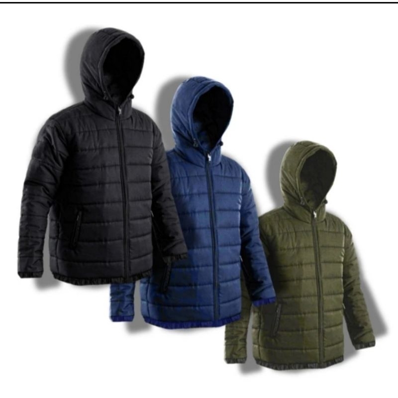 Jaket puffer pria wanita gelembung anti air musim dingin BAHAN PARASUT terbaru