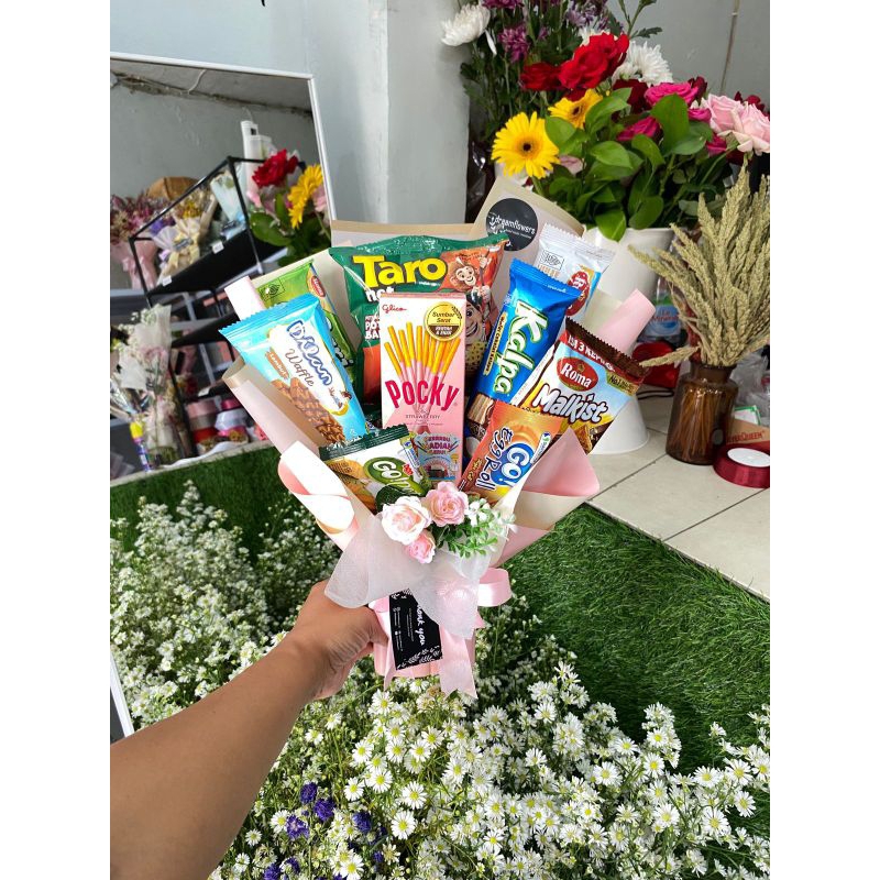

buket Snack kecil ukuran 35cm