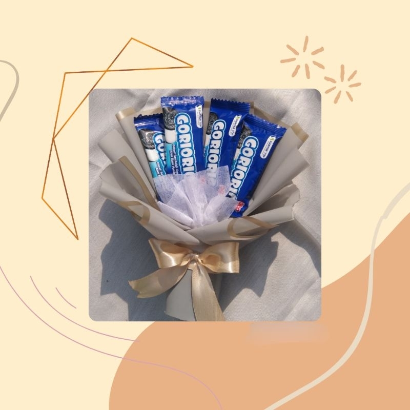 

Buket snack mini murah bagus 22x16cm