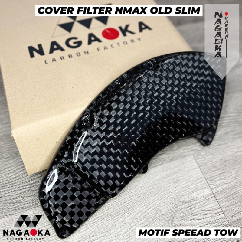 COVER FILTER NMAX OLD SLIM CARBON KEVLAR CATUR TUTUP SARINGAN UDARA YAMAHA CATUR TWILL BODY KASAR BE