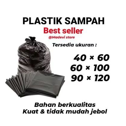 Plastik Sampah Hitam - Kantong Plastik Sampah Hitam