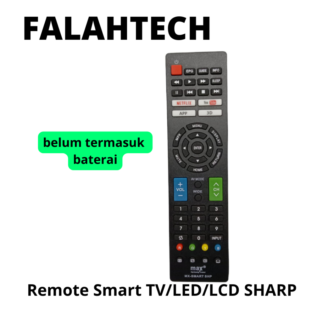 REMOTE SMART TV SHARP MAX RHEMOT TV SHARP LED LCD