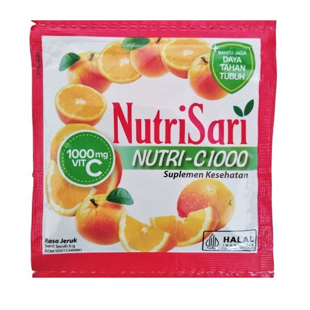 

Nutrisari NUTRI-C1000 Jeruk [6 Gr] / 1 pc