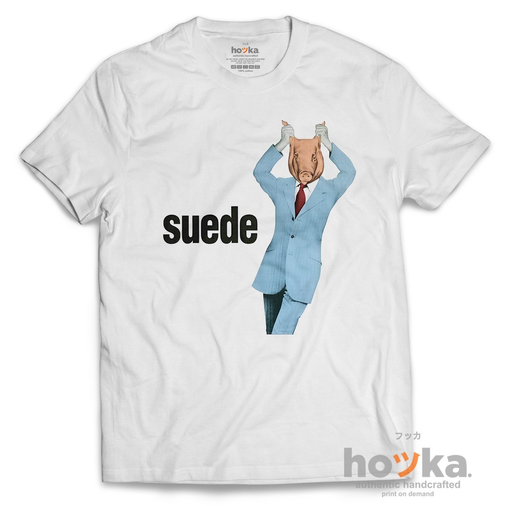 Kaos Suede HOOKA Distro Premium KAOS BAND 90's SUEDE