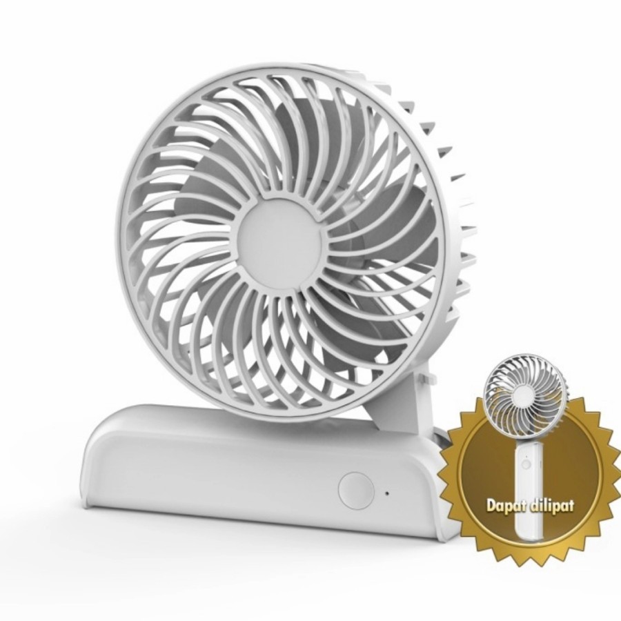 KIPAS ANGIN MINI AOKI AK-808Y KIPAS ANGIN MEJA CHARGER USB KIPAS ANGIN LIPAT