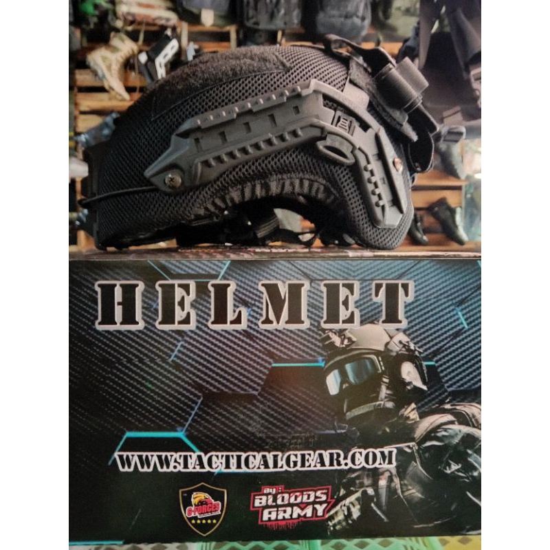 HELMET TACTICAL - HELM TACTICAL COVER BAND BATERY HELM AIRSOFT, HELM DENSUS ORIGINAL
