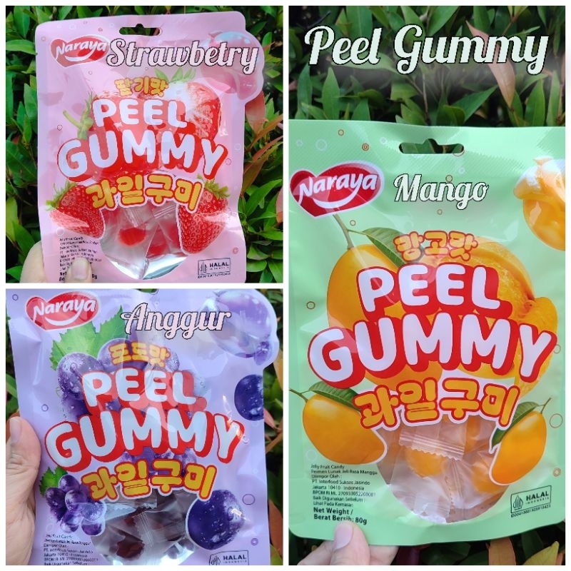 

Peel Jelly 80gram Mango Strawberry Anggur seperti Permen Yupi