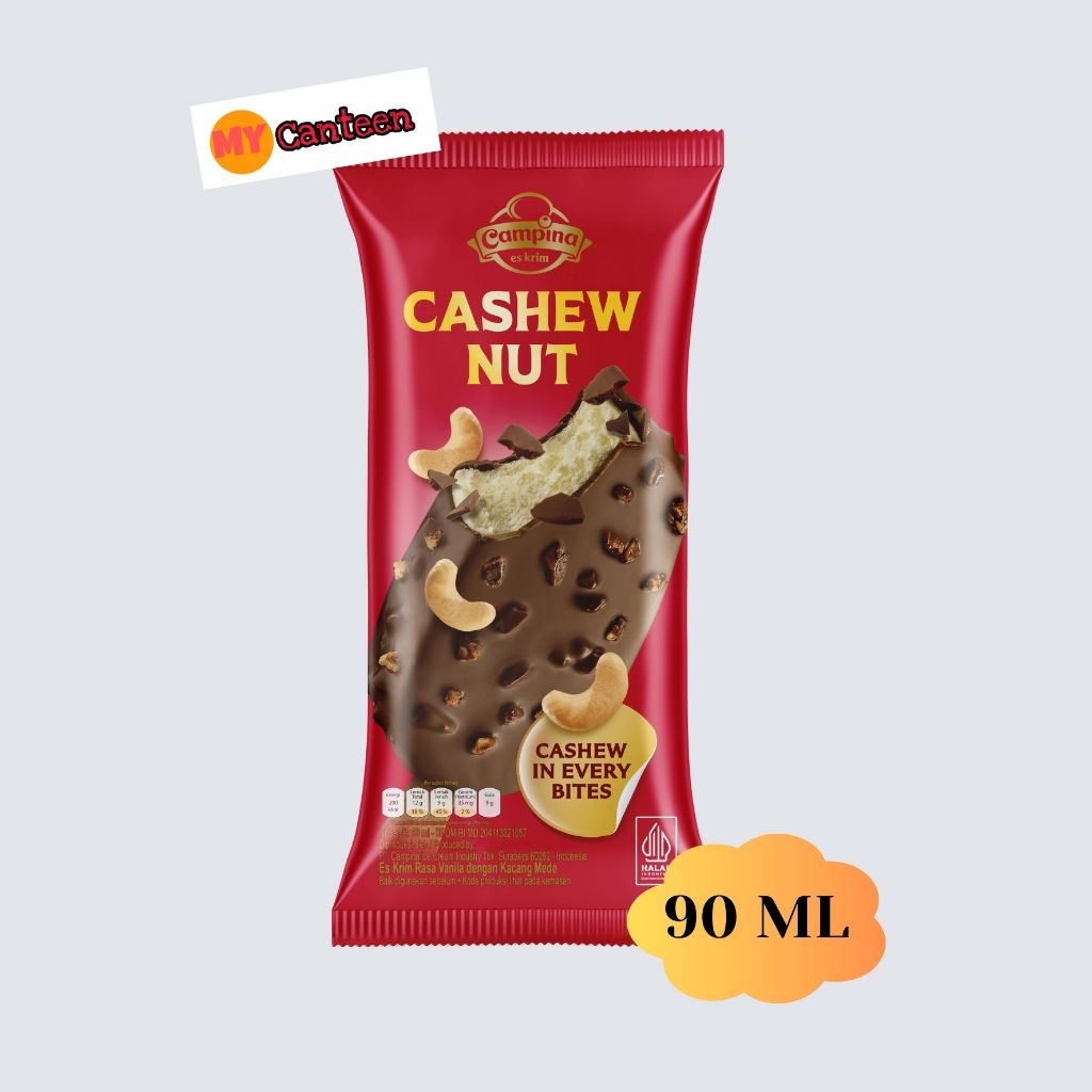

Ice Cream Campina Cashew Nut 90ml