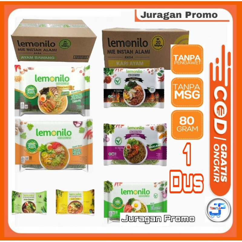 

LEMONILO Mie Organik 1Dus isi 20pcs