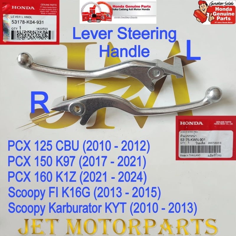 Lever Handle Steering Handle Rem Kiri Handle Rem Kanan CBS PCX 150 PCX 160 STYLO 160 Scoopy FI Scoop