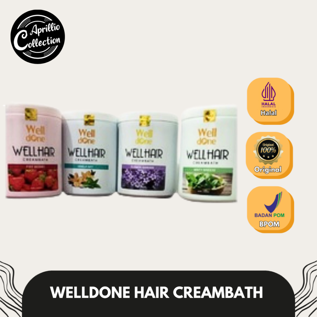 WELLDONE HAIR CREAMBATH 1kg | ALL VARIANT - apriliocollec