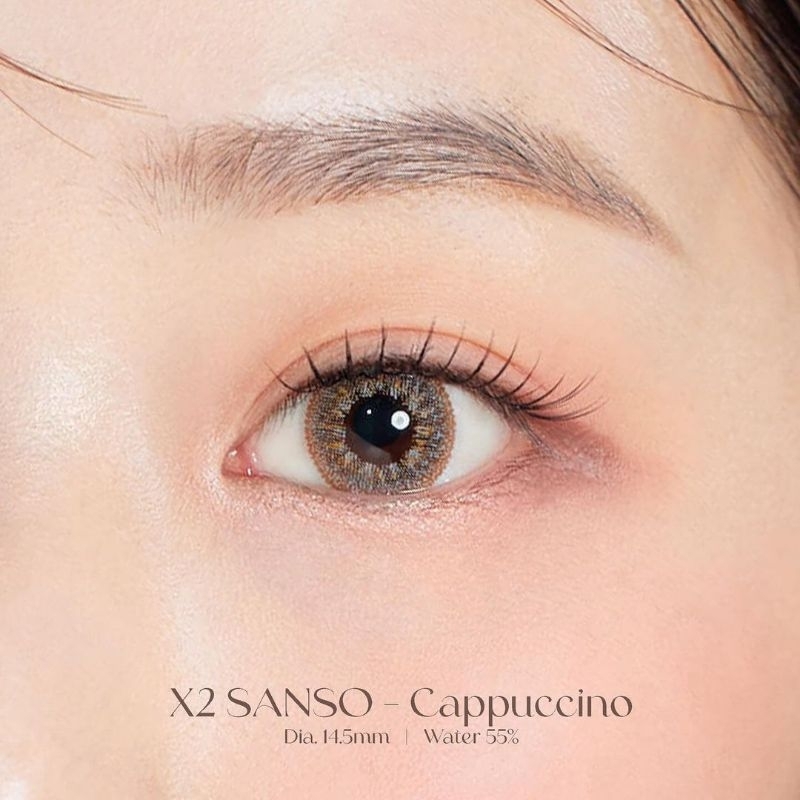 Softlens minus warna brown X2 sanso Cappucino (-0.50 sd -10.00)