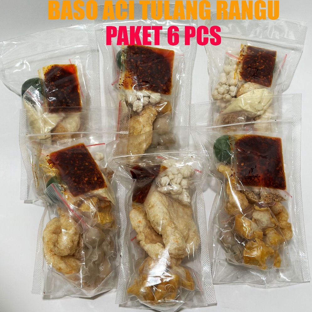 

BASO ACI TULANG RANGU Paket Hemat ISI 6 PCS Nyaman