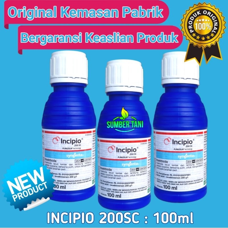 INSEKTISIDA INCIPIO 200 SC | 100ml | PENGENDALI HAMA PADI AMPUH | SYNGENTA