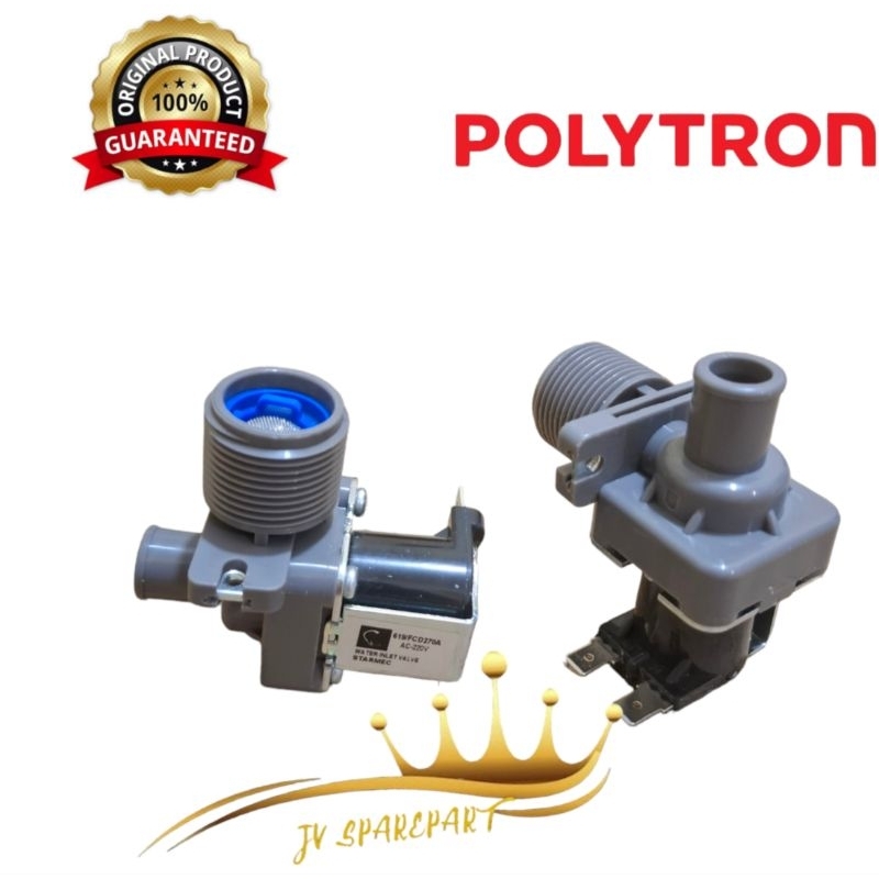 Water inlet selenoid mesin cuci Polytron 1 tabung