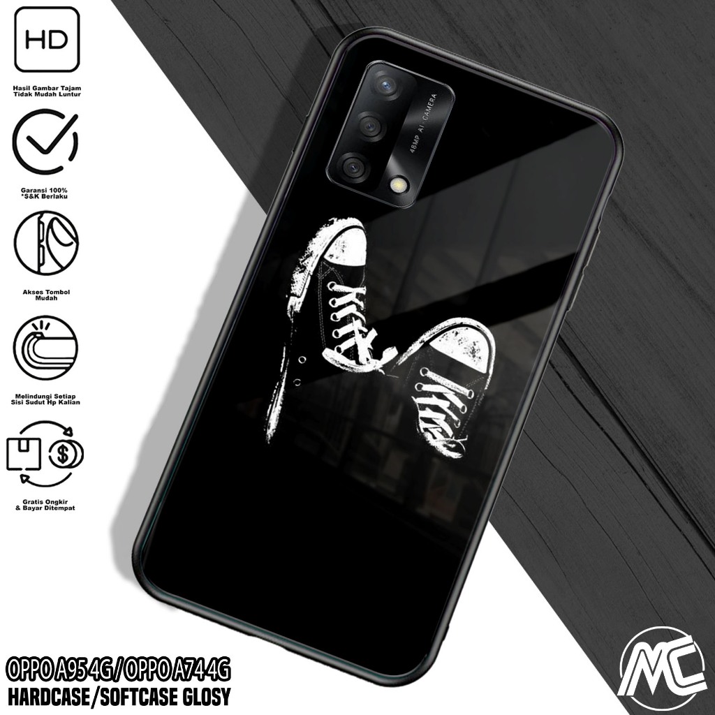 Case OPPO A95 4G / OPPO A74 4G - ( BLCK ) OPPO A95 4G / OPPO A74 4G Hp - Casing Hp  - Case Hp - Case