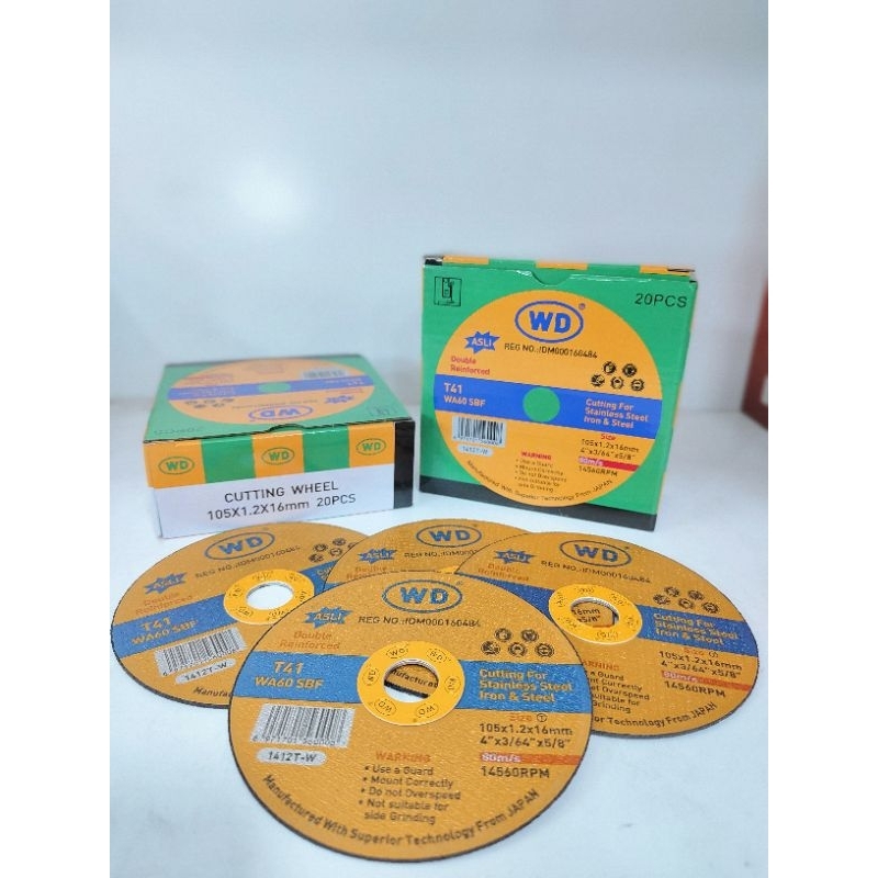 Batu Potong Besi WD 4 x 1.2 Mata Gerinda WD / mata Kating WD