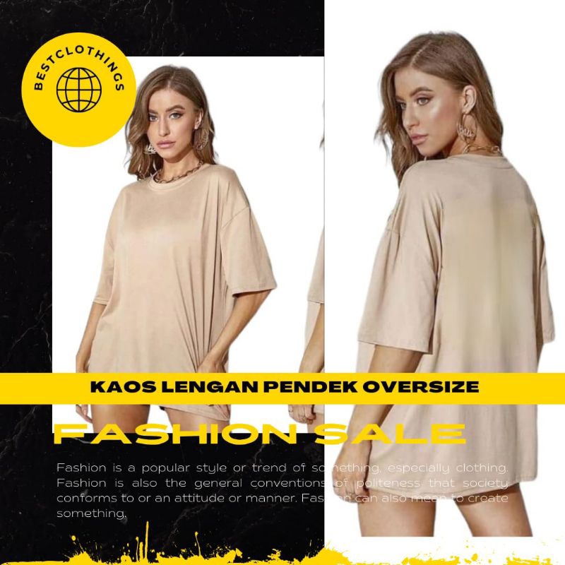 KAOS POLOS LENGAN PENDEK OVERSIZE COTTON DEWASA PRIA WANITA KAOS POLOS POLYCOTTON LENGAN PENDEK
