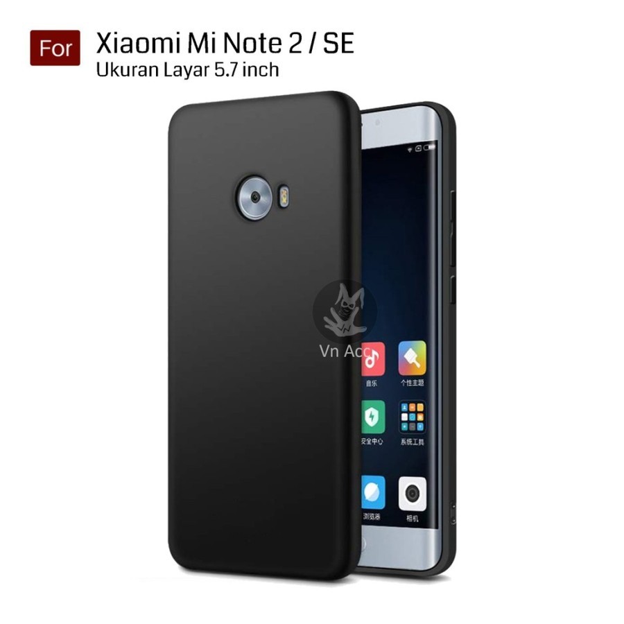 CASE XIAOMI MI NOTE 2 PREMIUM CASE SLIM MATTE CASE BLACK DOFF