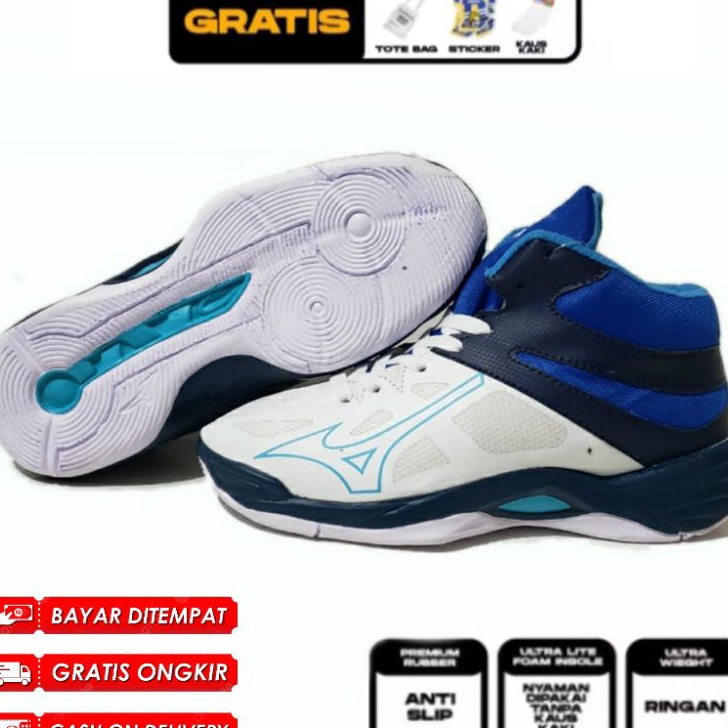 Terjamin Mizuno Wave Thunder Blade 2 Sepatu Volly Wanita Mizuno Wave Thunder Blade 2 Sepatu Volly Mi
