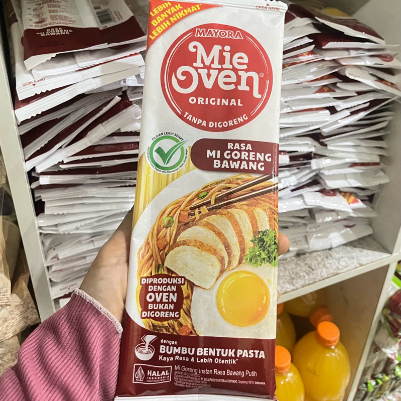 

Mie Oven Mayora 76gr Mie Goreng Bawang Oven Mie Oven Gepeng