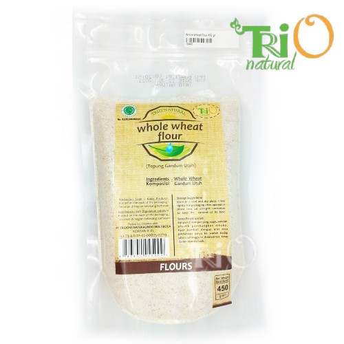 

TRIO NATURAL Tepung Gandum Utuh / Whole Wheat Flour 450 gram