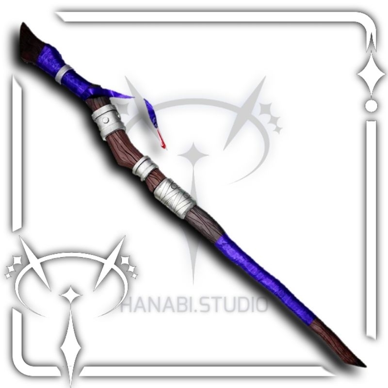 Fern Staff / Tongkat Fern Frieren Cosplay Anime