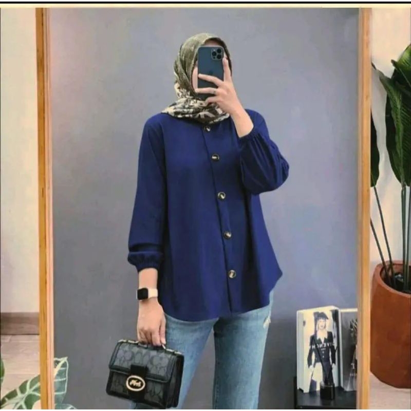 BAJU ATASAN WANITA LENGAN KARET