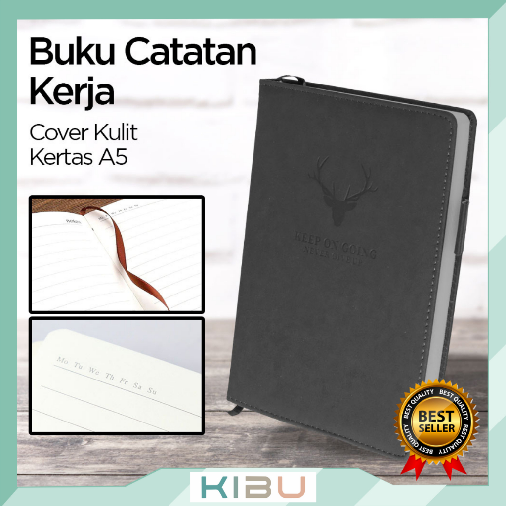 

Buku Catatan Harian Notebook Diary Cover Kulit 180 Lembar A5 CW-5025 Toddi