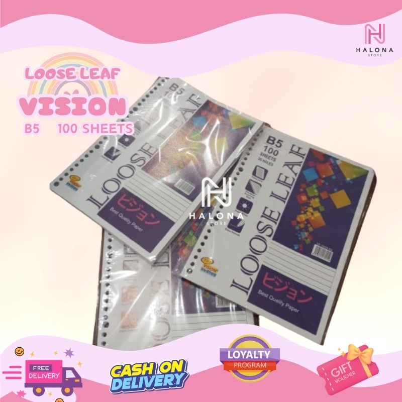 

Kertas Loose Leaf B5 Vision Paper isi 100 Lembar