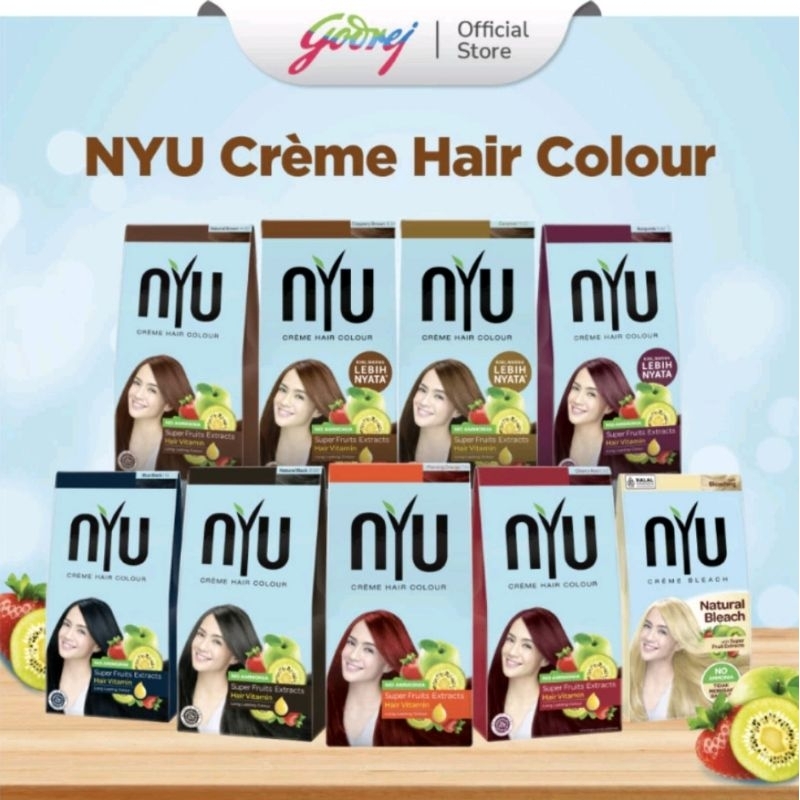 Nyu Creme Hair Colour - Pewarna Rambut | NYU Pewarna Rambut