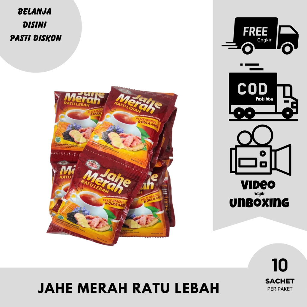 

Jahe Merah Ratu Lebah Renceng Isi 10 Sachet